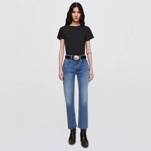 RE/DONE 70's Stove Pipe Jeans Medium Wash High Rise Straight Size 32